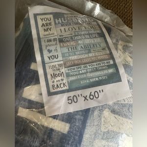 Brand New still sealed Husband Blanket